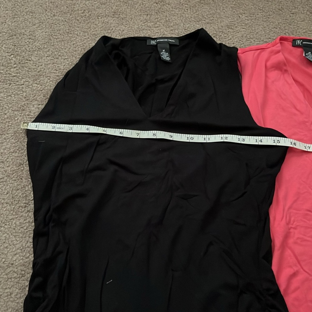 INC size, medium, black and pink tank top - Picture 6 of 7